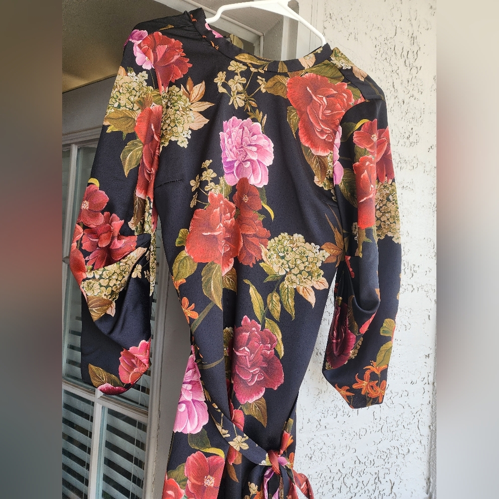 Zara Floral Print Women's Dress Sz Xs - Picture 5 of 12